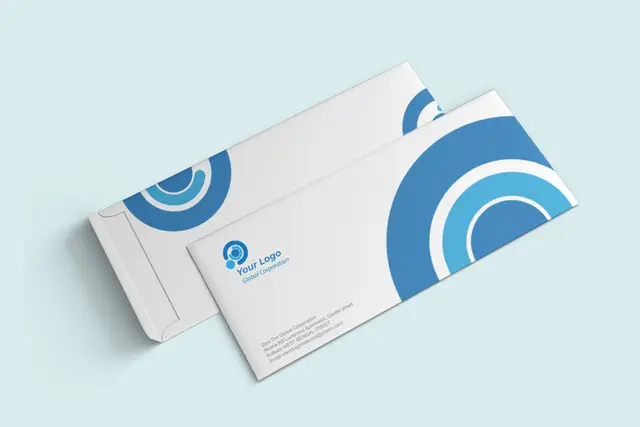 #10 Envelope (long)  Cater to your business needs with Personalised business envelopes. Standard long sized envelope. Offset print on 90 gsm paper Design online or Upload your design. Order before 4:30 PM and enjoy same-day delivery within 4–6 hours in Ra